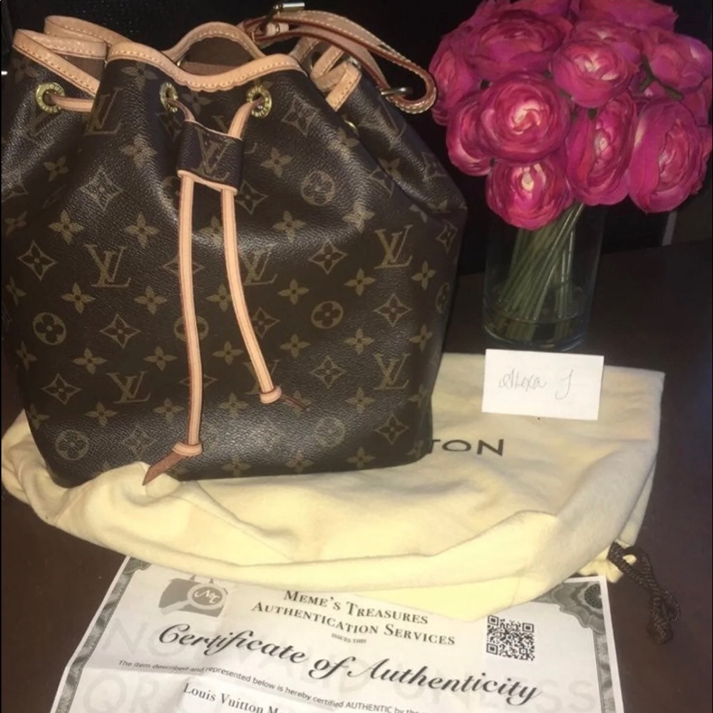 SOLD!!! Louis Vuitton Petit Noe Bucket Bag
